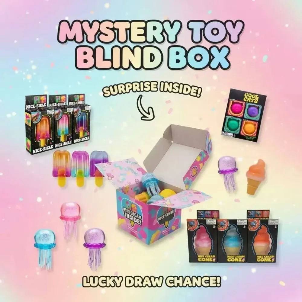 Novelty Gifts - Squishy Mystery Box, Set aus langsam