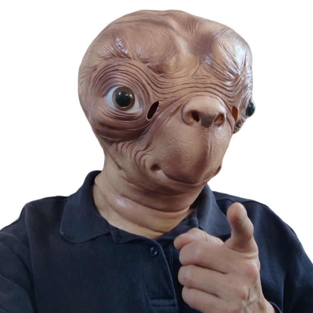 Latex Alien Mask Realistic - Realistische ET-Alien-Latexmaske für Halloween, Karneval, Partys