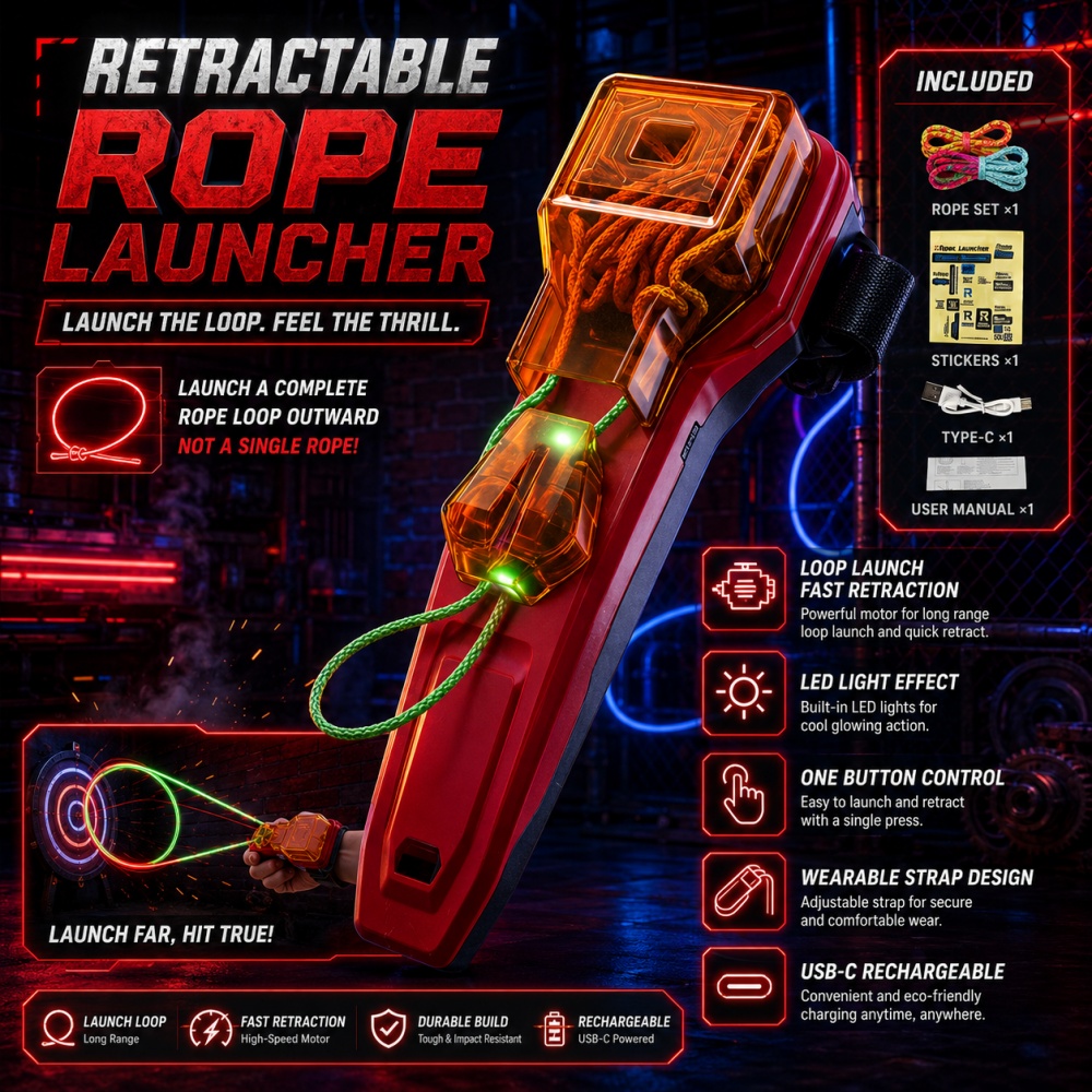 Novelty Gifts - Seilwerfer Spinnennetz-Schießspielzeug Automatisch Einziehbares Handgelenk-Gerät Kreatives