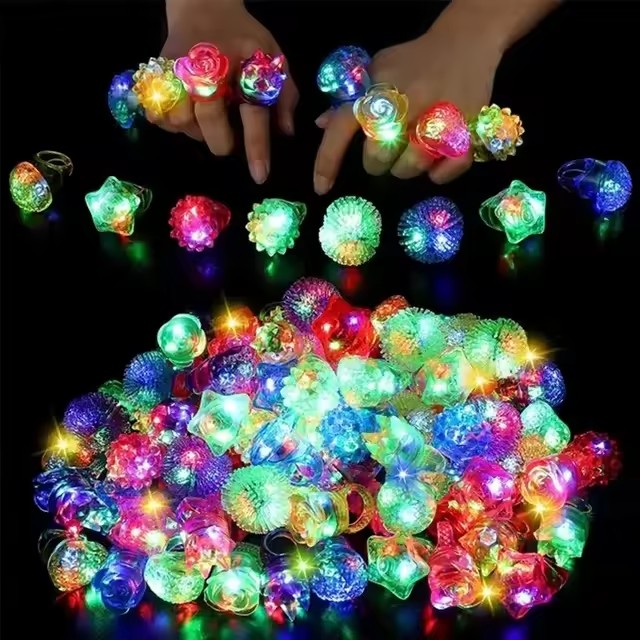 10 Stück leuchtende Ringe, LED – Glow In The Dark Party Glasses Bewertung und Preis