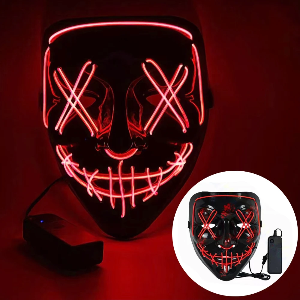 Halloween Neon LED Purge Maske – Led Purge Mask Halloween Bewertung und Preis