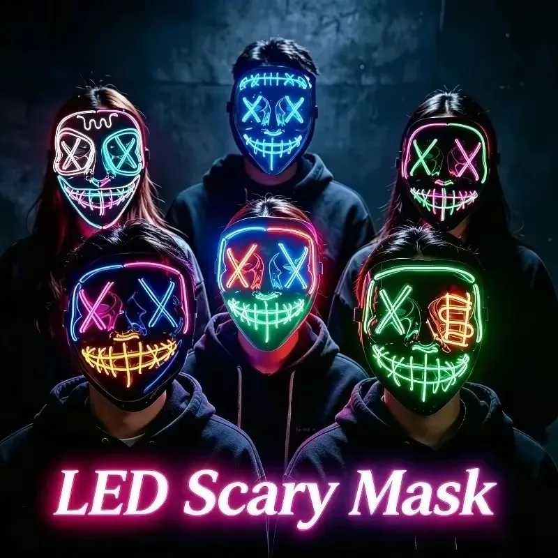 2026 Halloween-Party-Zubehör L – Led Purge Mask Halloween Bewertung und Preis