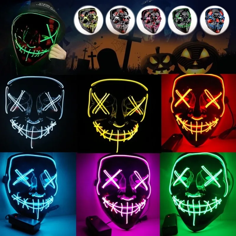 2026 Halloween-Party-Zubehör L – Led Purge Mask Halloween Bewertung und Preis