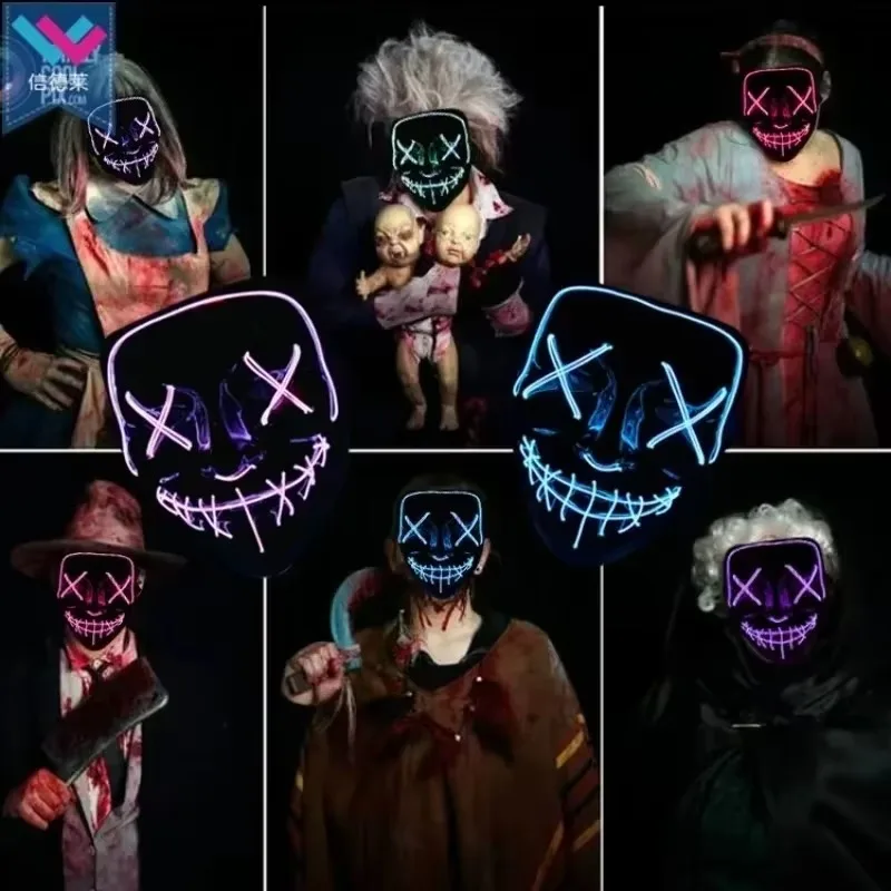 2026 Halloween-Party-Zubehör L – Led Purge Mask Halloween Bewertung und Preis